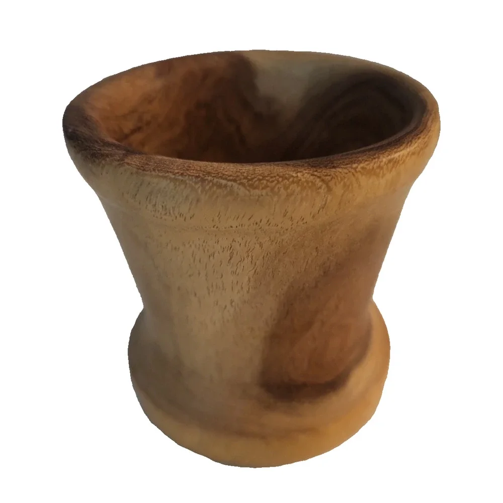 Wooden Mortar and Pestle Heavy Dense Olive Wood 3.5